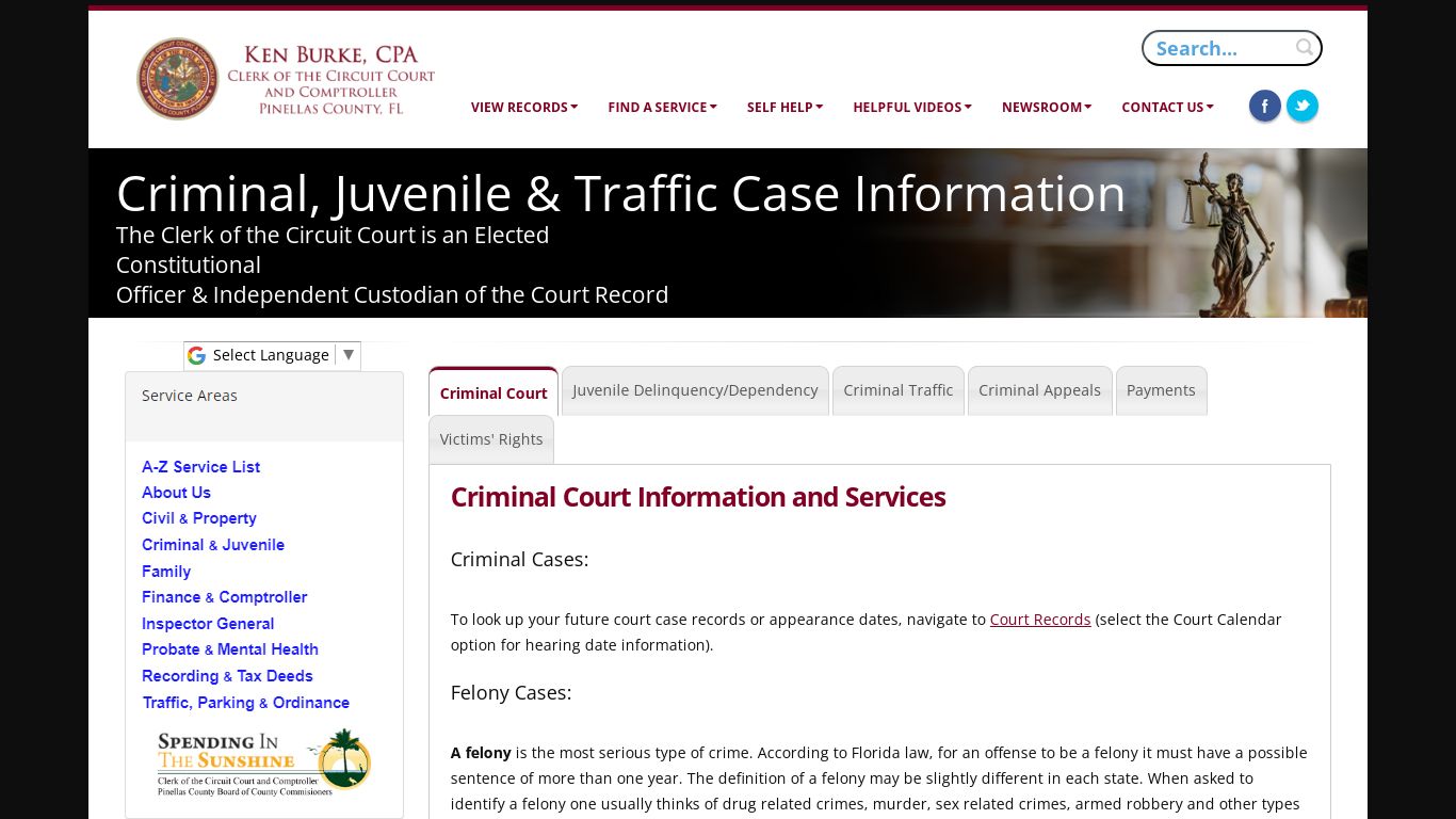 Criminal Court - mypinellasclerk.org